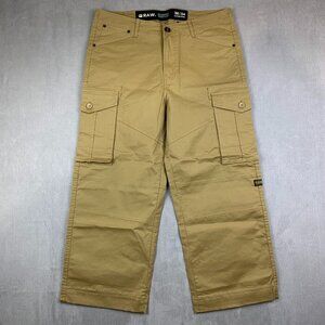 G Star Raw Mens Pants 36 Beige Tan Cargo Baggy Wide Leg Streetwear 36x26